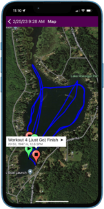 Custom course map on iPhone