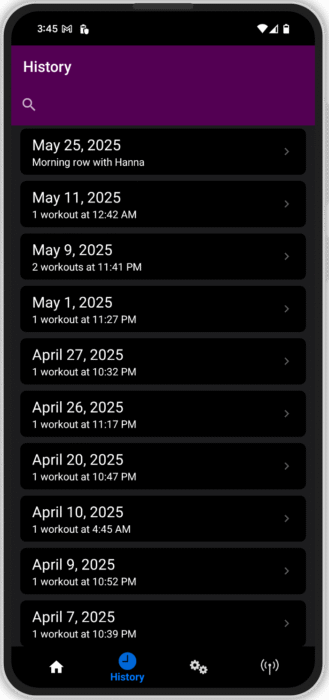 history